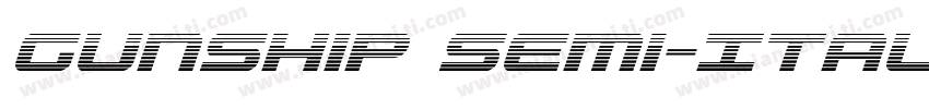 Gunship Semi-Italic字体转换
